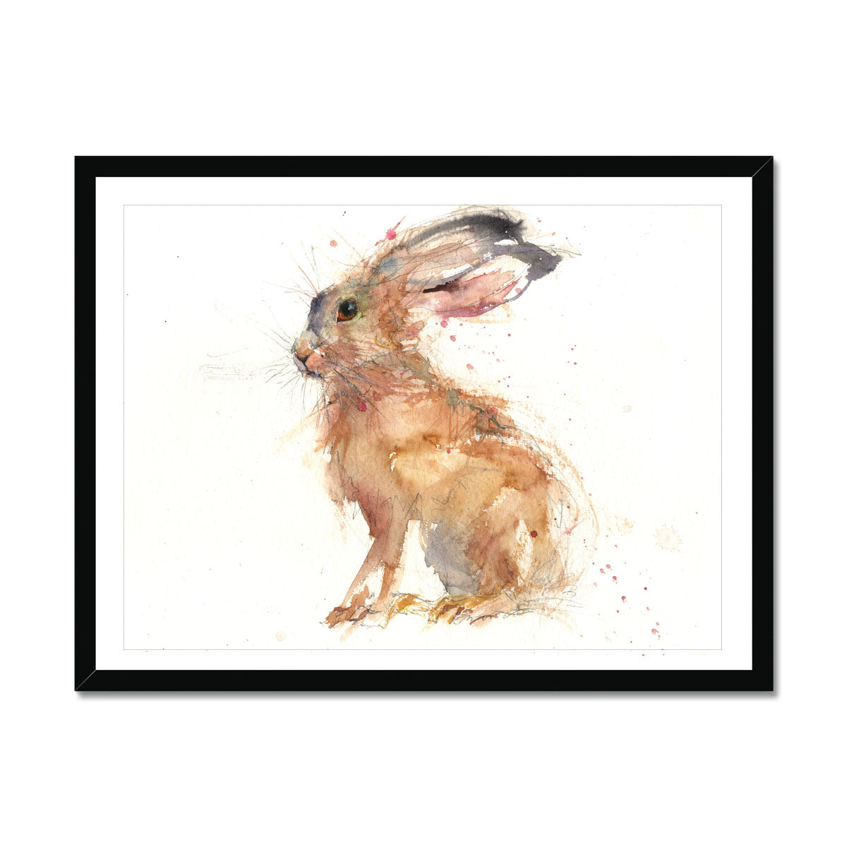 Benji hare original watercolour painting