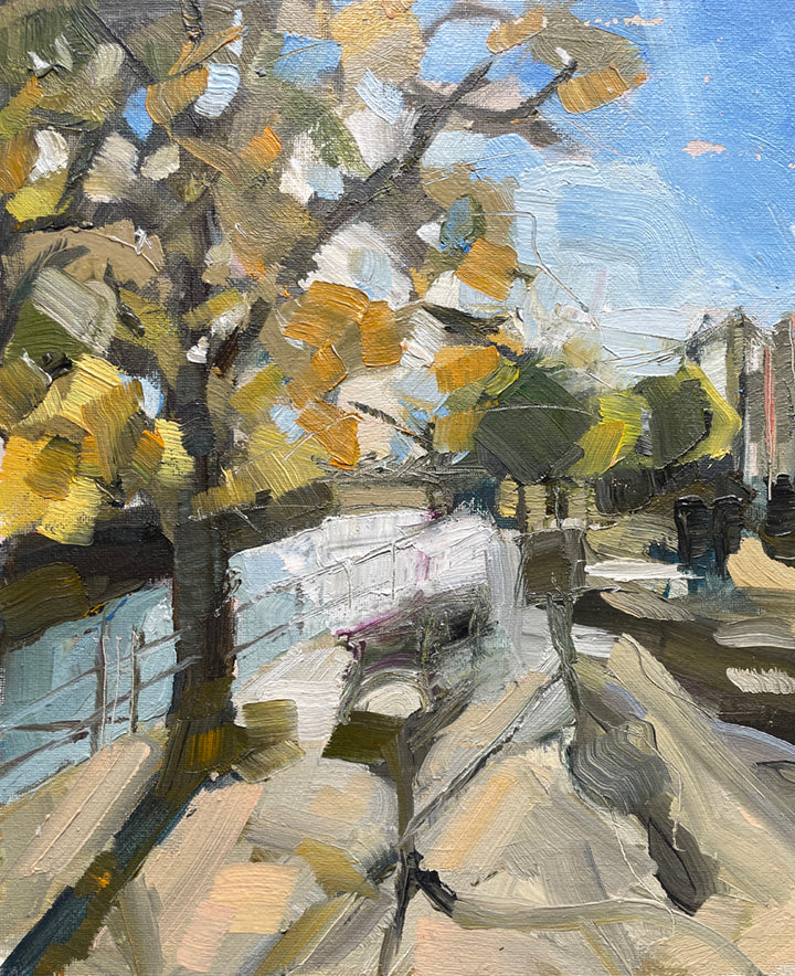 River Dee, Chester. Original still life oil painting