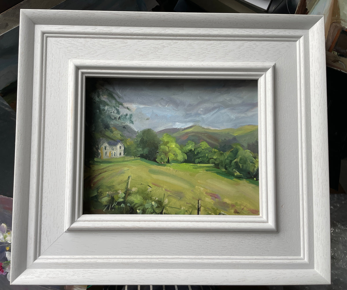 View of Allan Bank, Grasmere. Original oil painting.