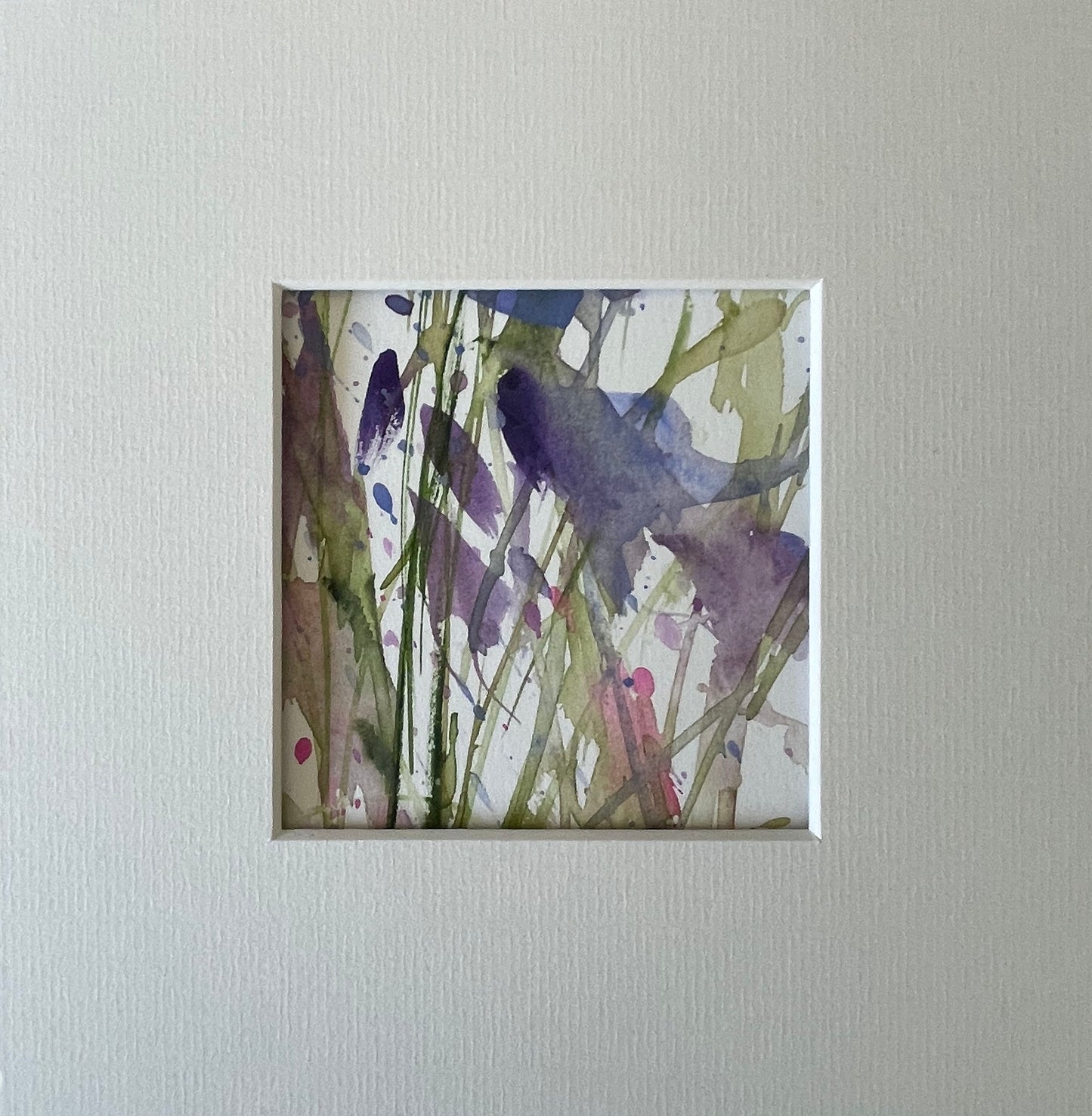 Original landscape watercolour with mount