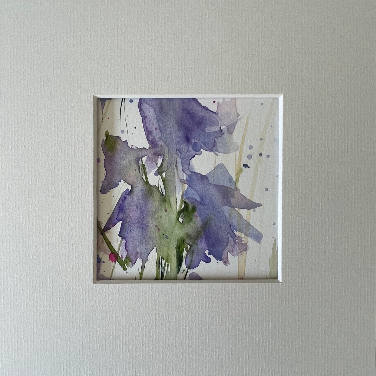 Original landscape watercolour with mount