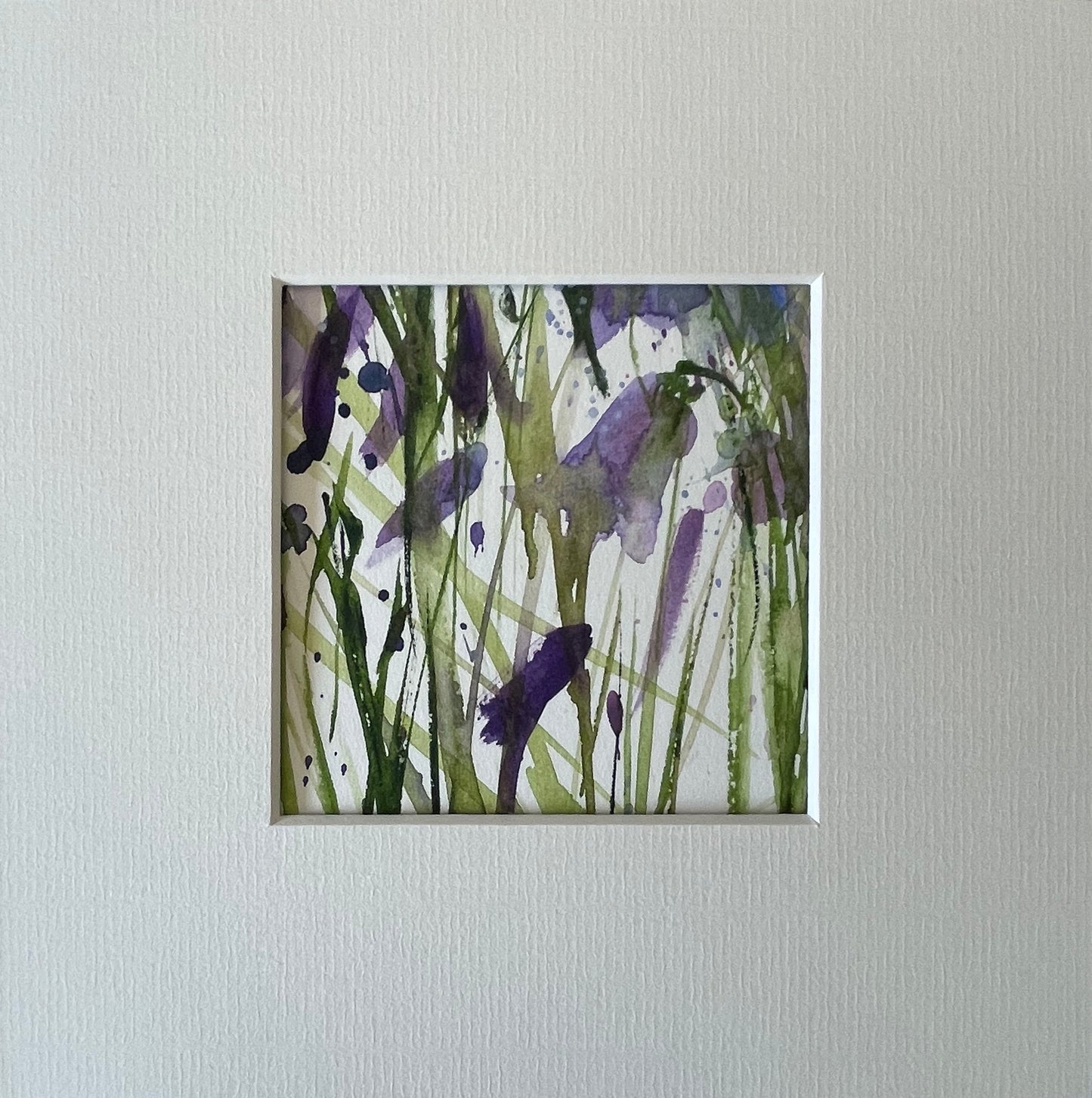 Original landscape watercolour with mount