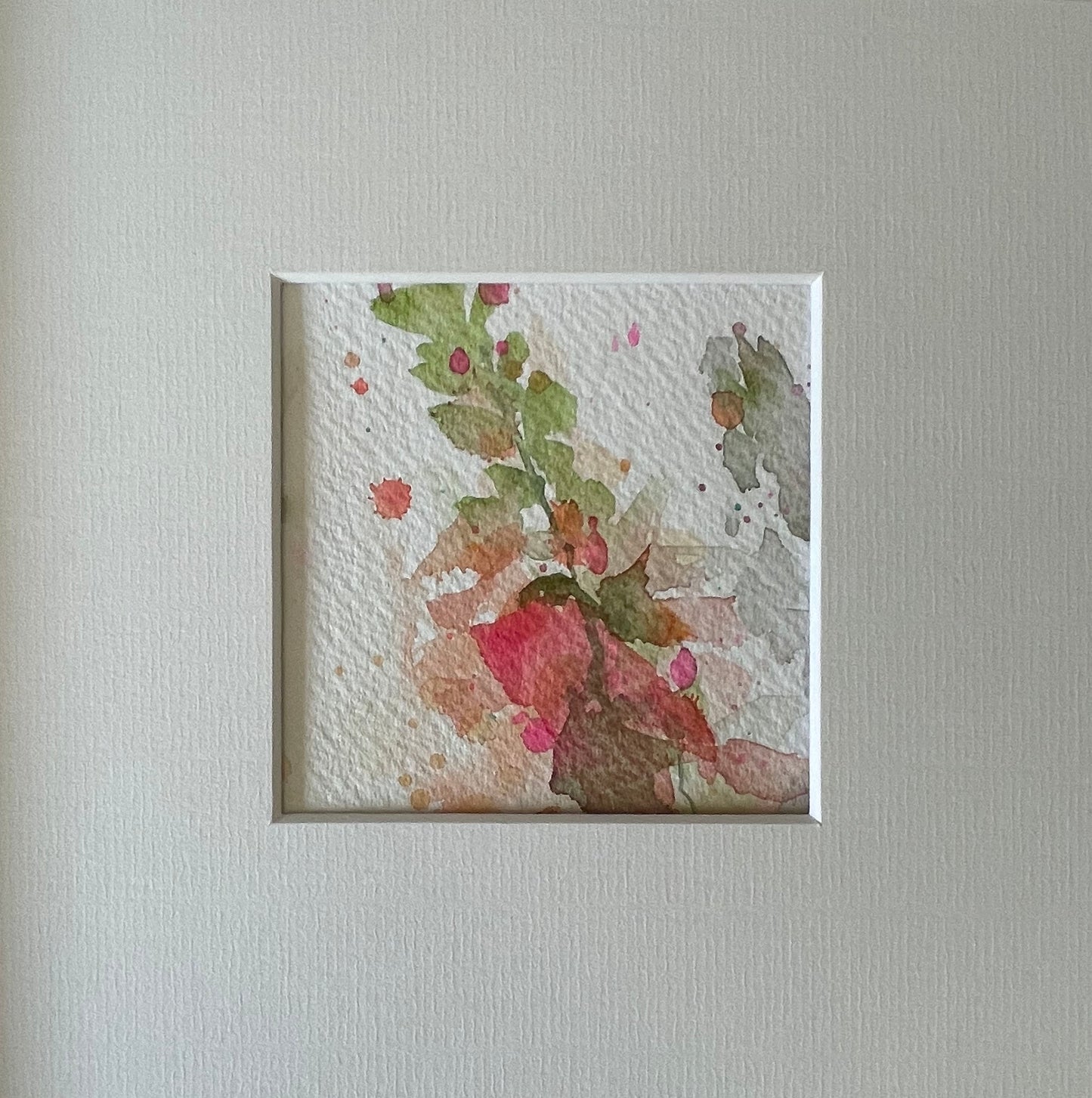 Original landscape watercolour with mount