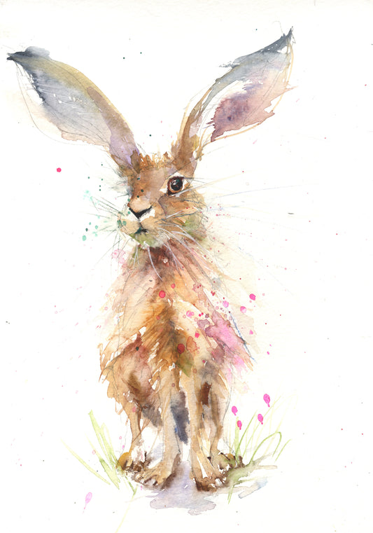 Bolly limited edition hare print