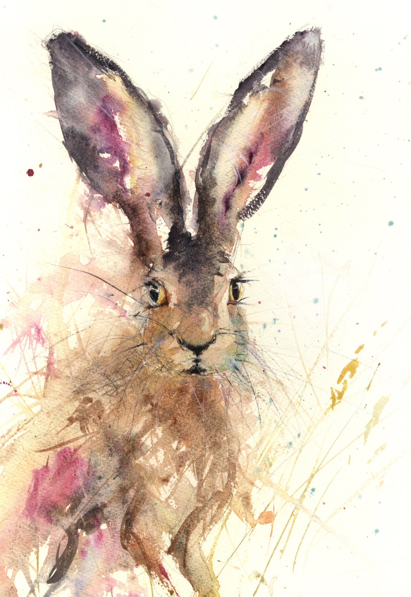 Amber limited edition hare print