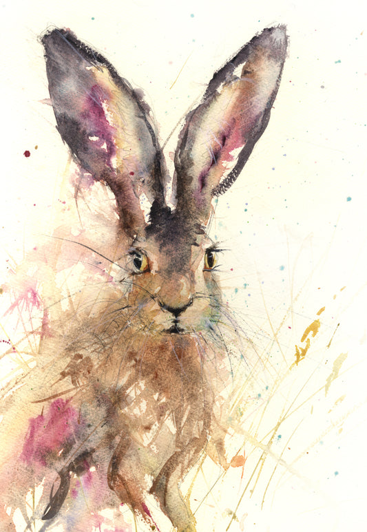 Amber limited edition hare print