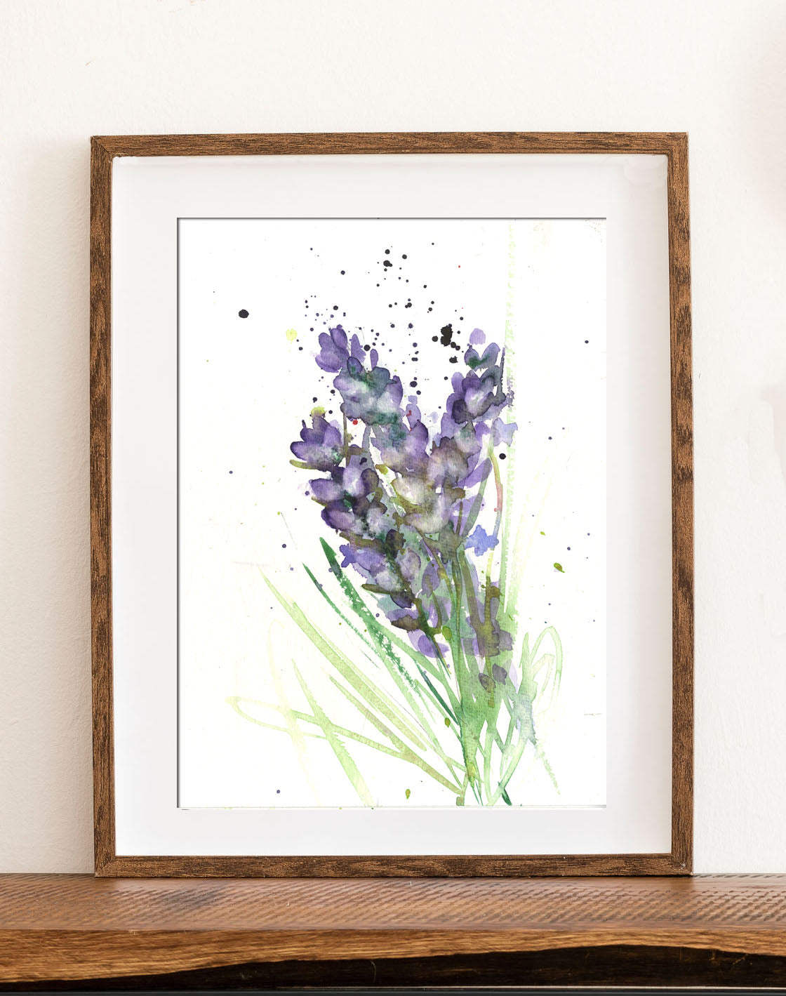 lavender original watercolour painting