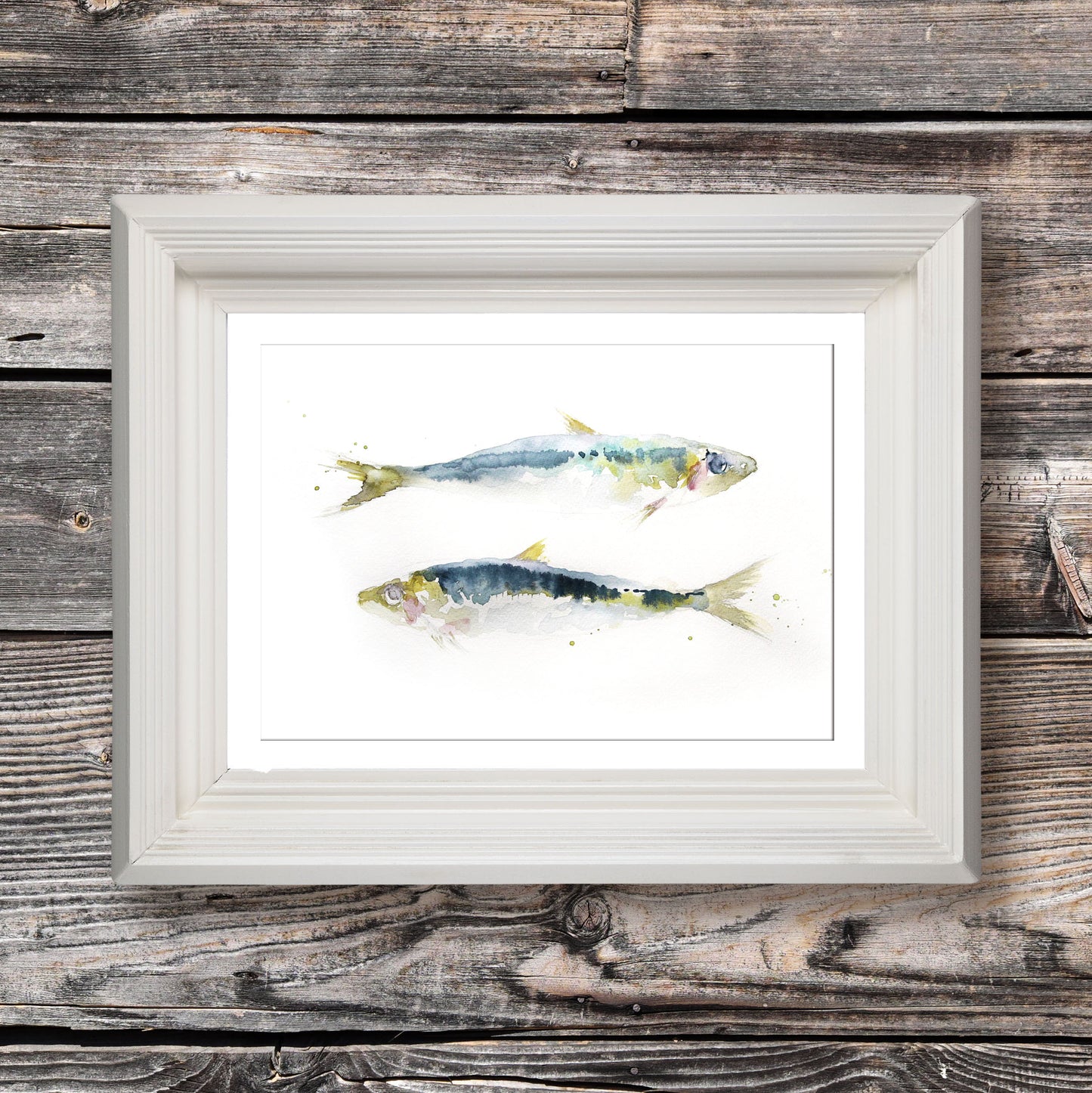 Two mackerel limited edition art print