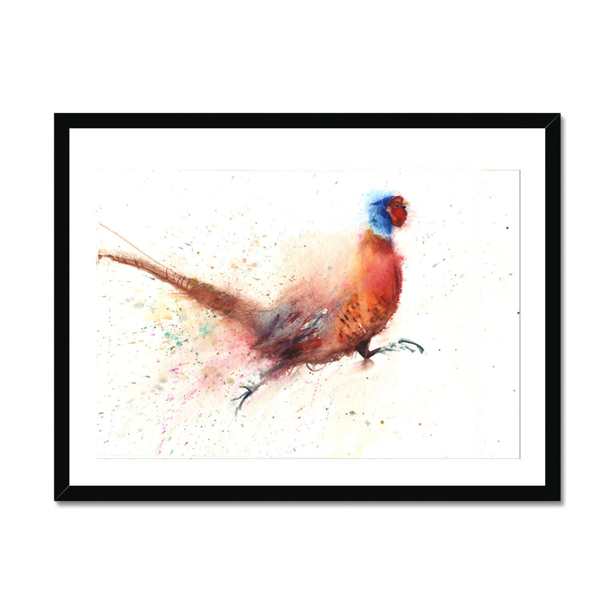 Original watercolour painting 'Running Pheasant'