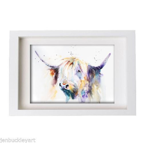 JEN BUCKLEY signed PRINT of my original HIGHLAND COW watercolour A4 ANIMALS - Jen Buckley Art
- 2