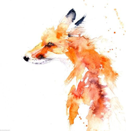 JEN BUCKLEY signed LIMITED EDITON PRINT of my original RED FOX - Jen Buckley Art