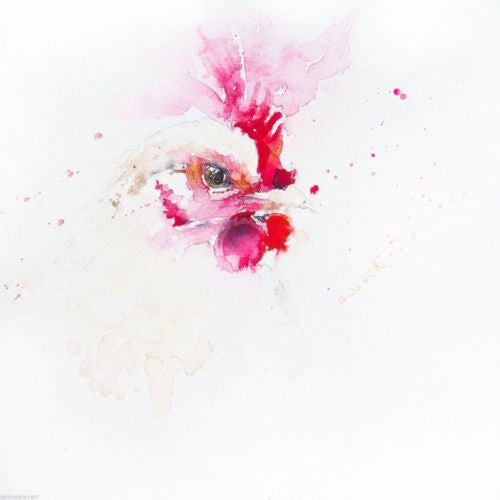 JEN BUCKLEY ART signed PRINT of my original CHICKEN watercolour 8 x 8 in - Jen Buckley Art
- 1