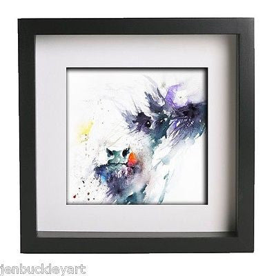 JEN BUCKLEY signed PRINT of my original HIGHLAND COW watercolour - Jen Buckley Art limited edition animal art prints