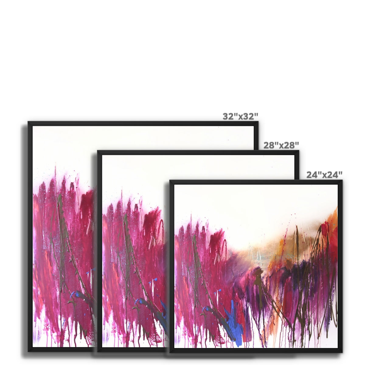 Summer meadow Framed Canvas - Jen Buckley Art limited edition animal art prints