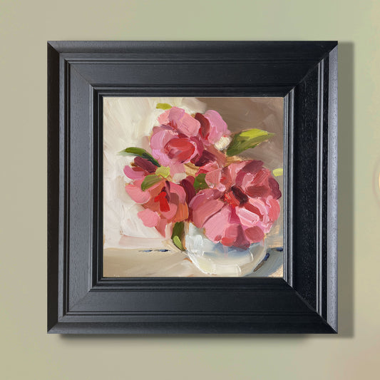 camelia flower oil painting