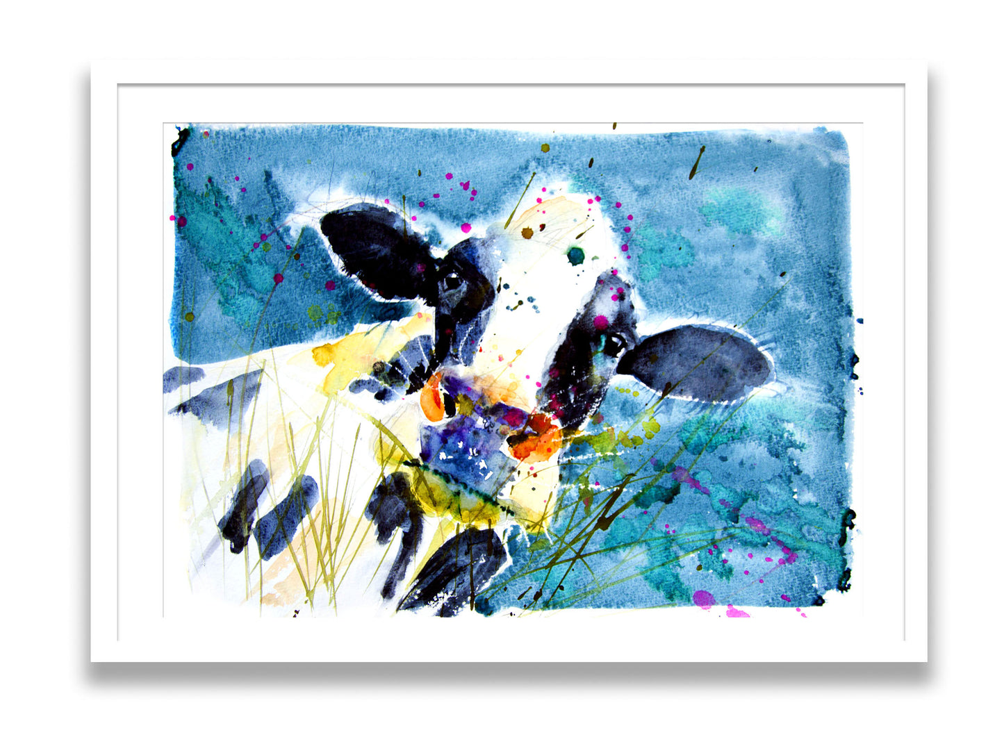 signed limited edition print - Dairy Cow - Jen Buckley Art limited edition animal art prints