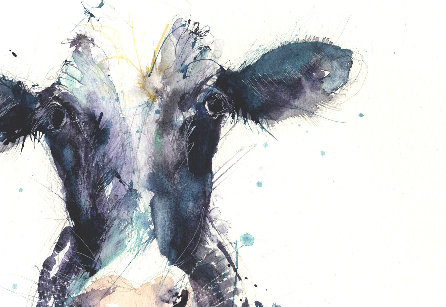 signed LIMITED EDITON PRINT Dairy Cow - Jen Buckley Art limited edition animal art prints