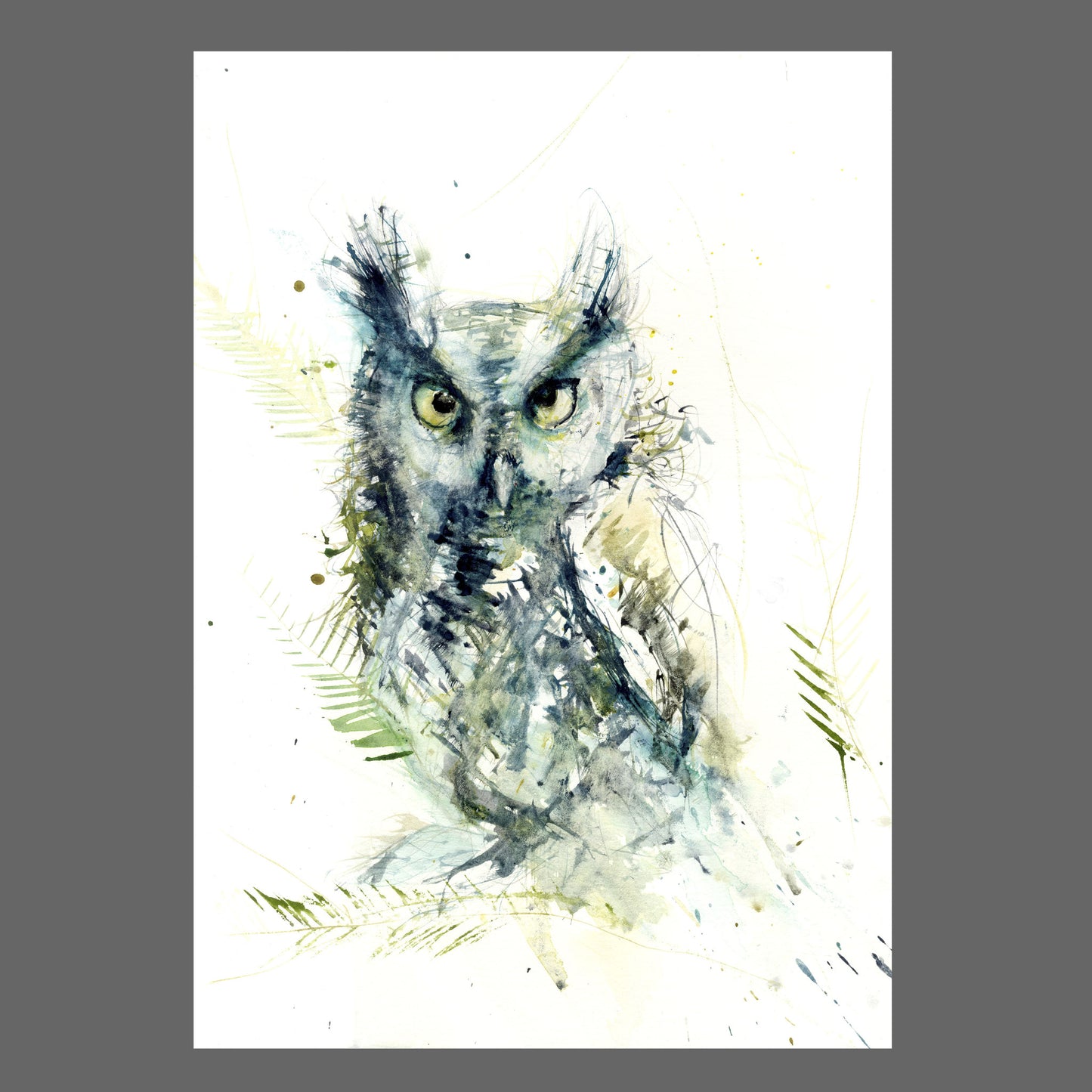 JEN BUCKLEY signed LIMITED EDITON PRINT 'Horned Owl' - Jen Buckley Art
- 2
