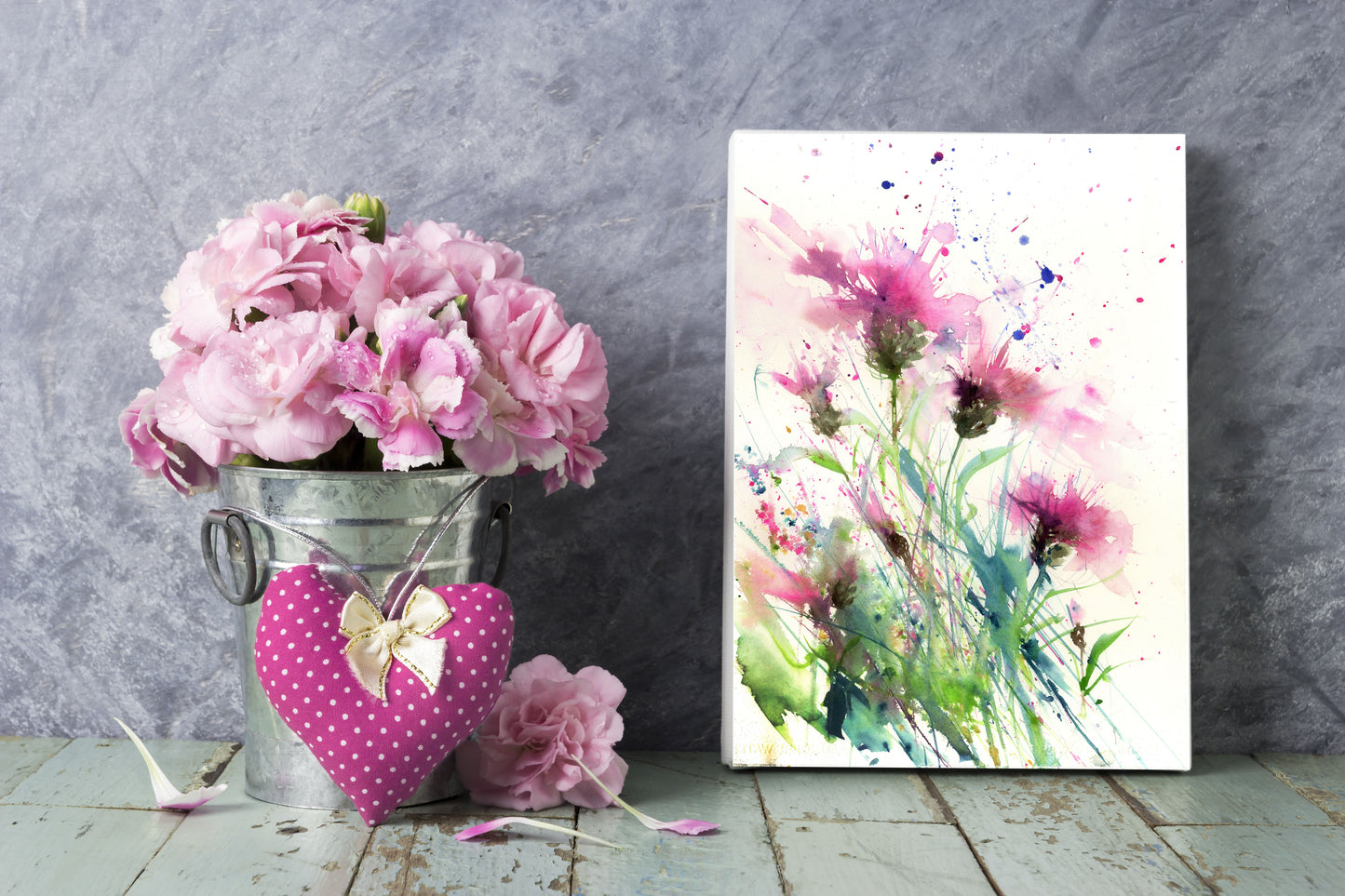 Mini print on 100% cotton canvas stretched over museum quality wooden frame - Jen Buckley Art limited edition animal art prints