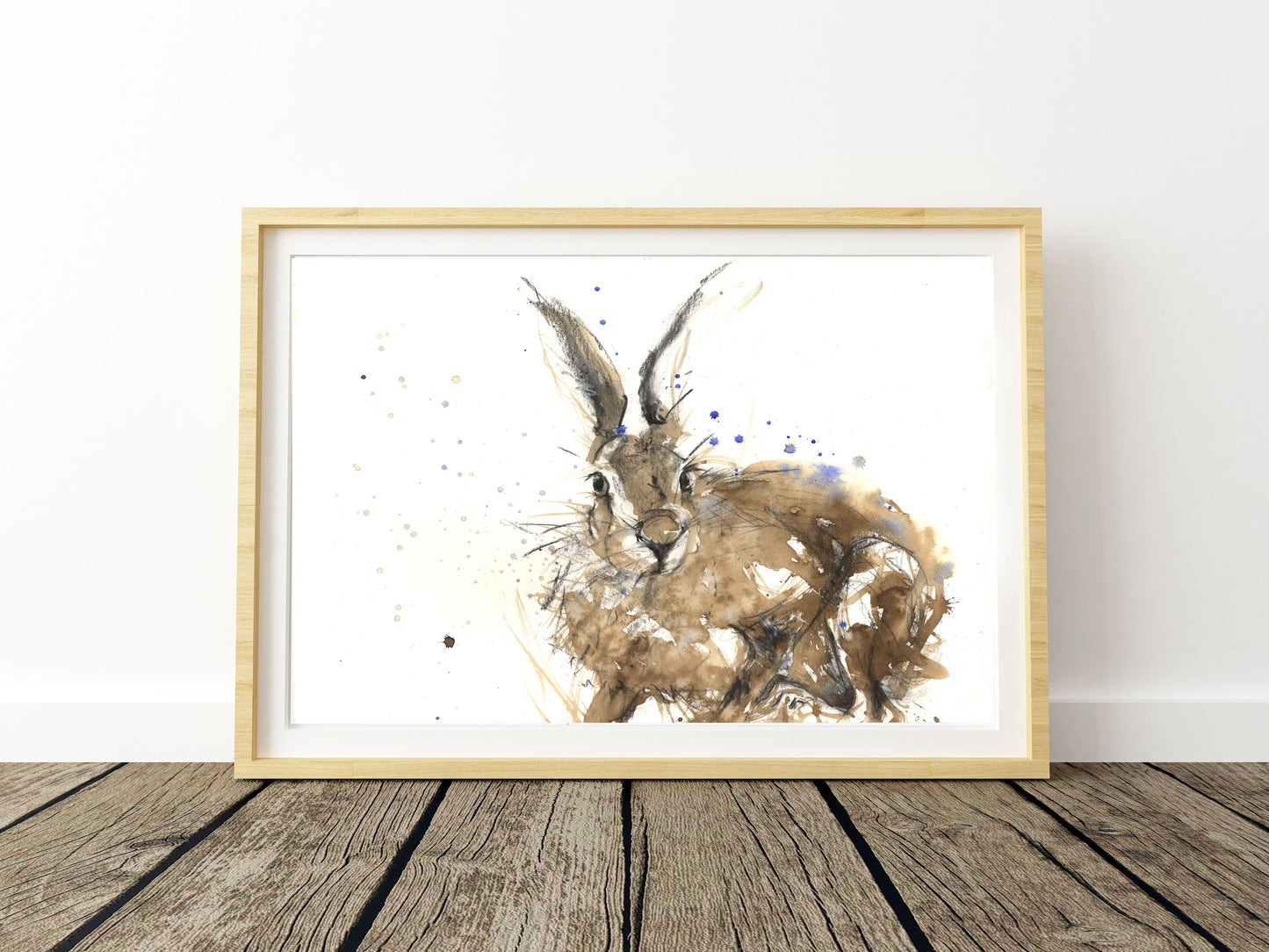 Original hare watercolour painting "Noah" - Jen Buckley Art limited edition animal art prints