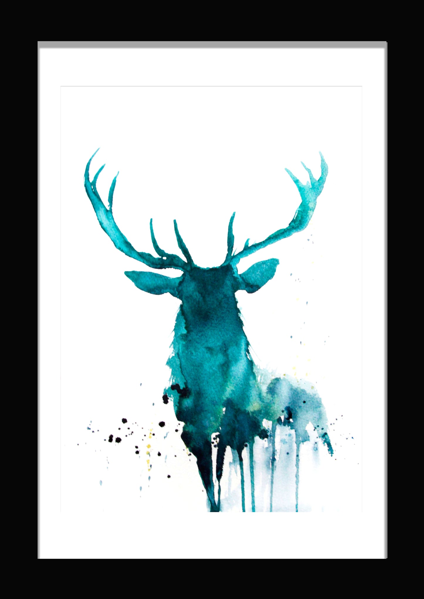 JEN BUCKLEY ART signed PRINT of my original STAG watercolour - Jen Buckley Art limited edition animal art prints