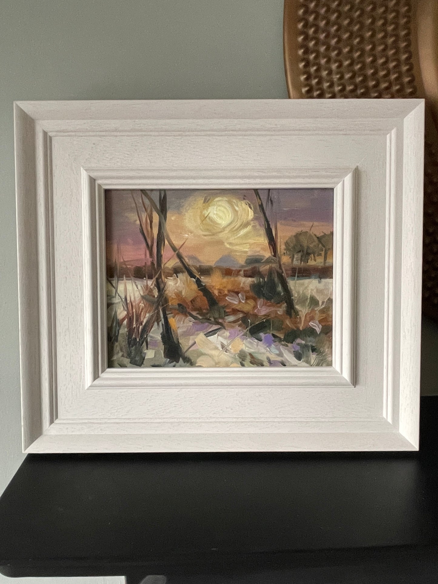 Sunrise after snowfall