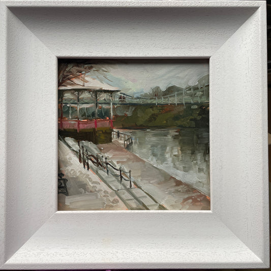 River Dee, Chester. Original still life oil painting
