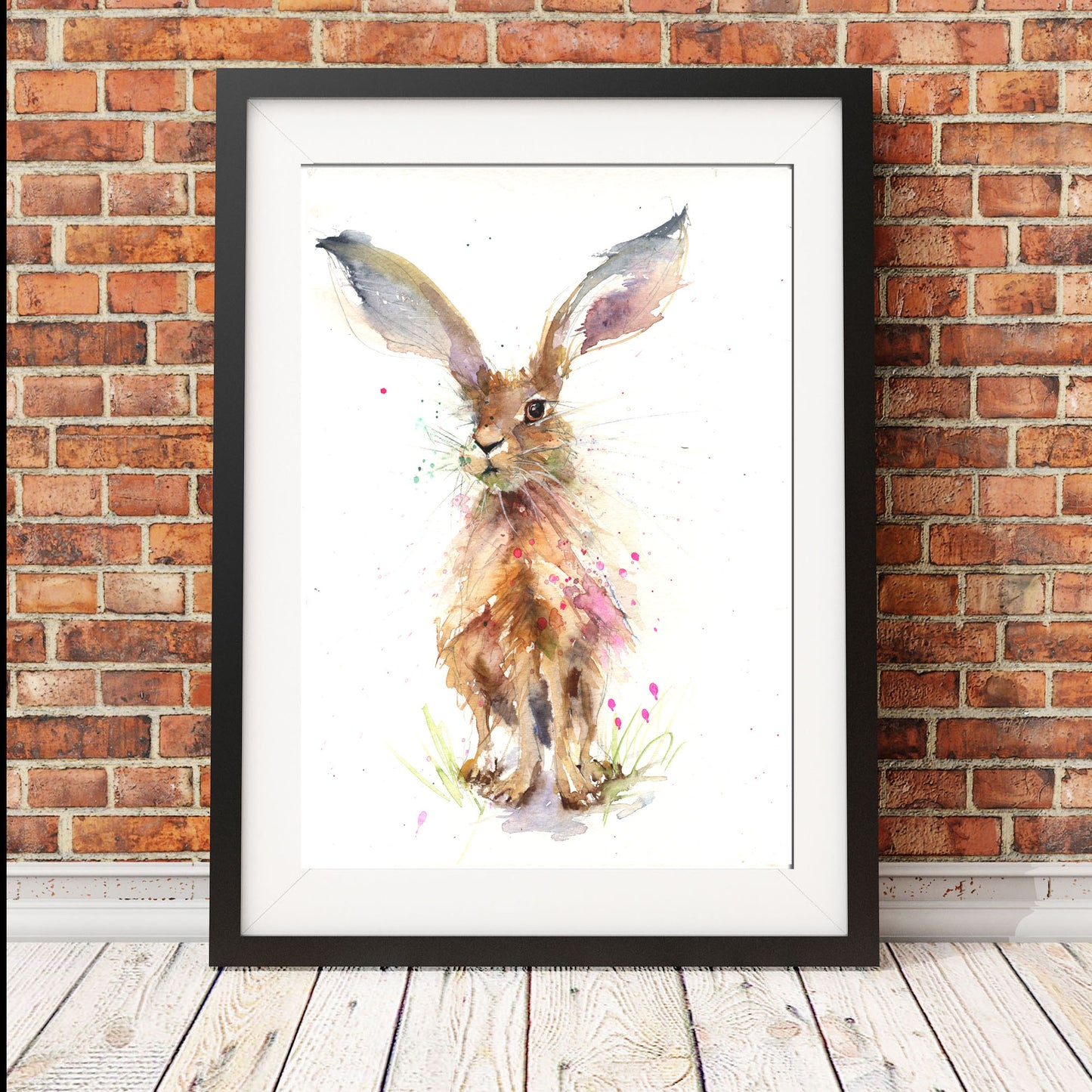 Limited edition hare print 'Bolly"