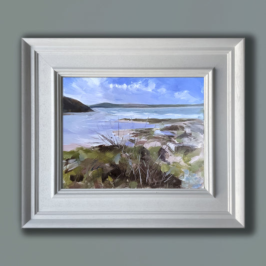 Camel estuary from Daymer Bay Cornwall