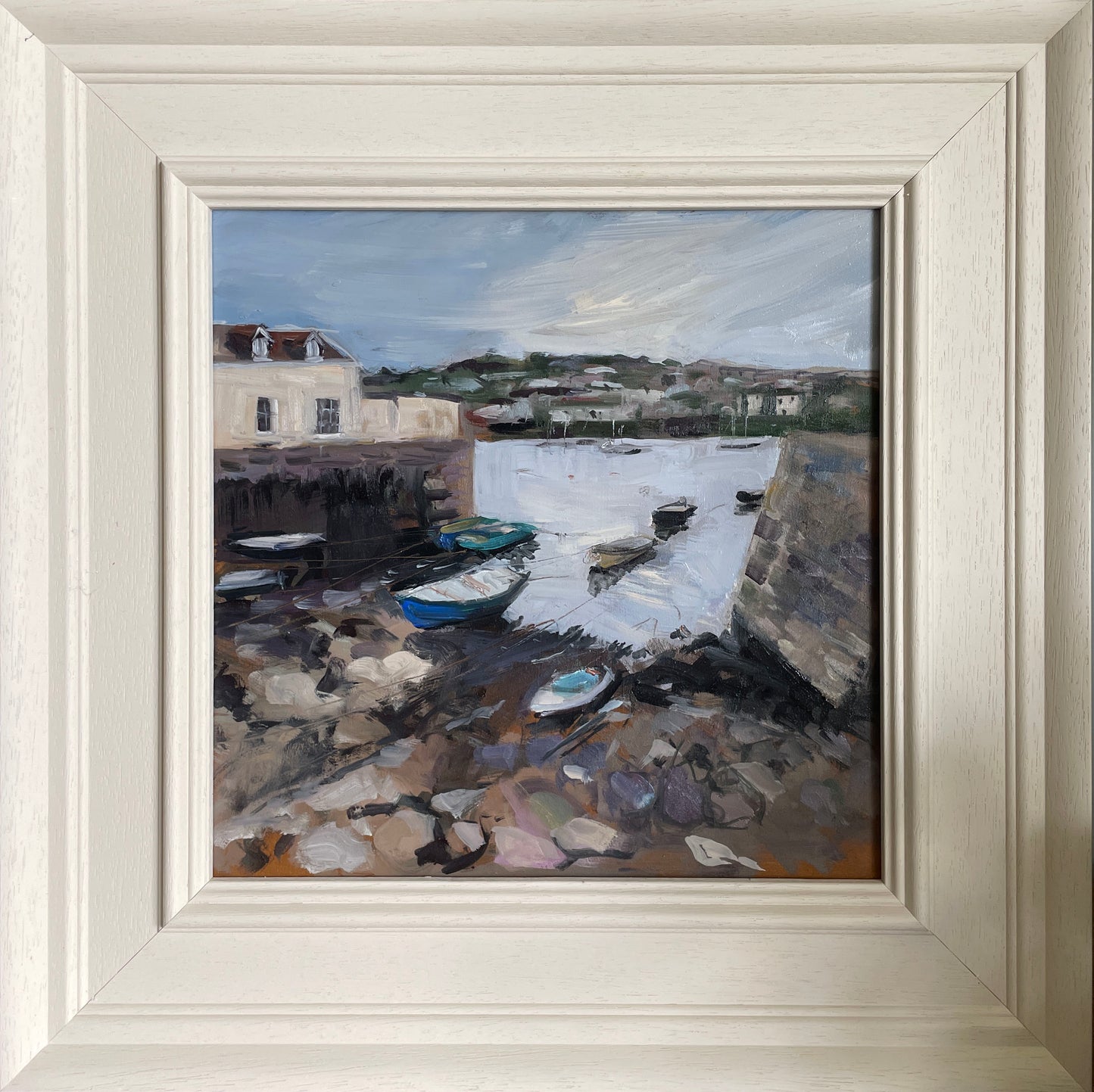 From Flushing across to Falmouth oil painting