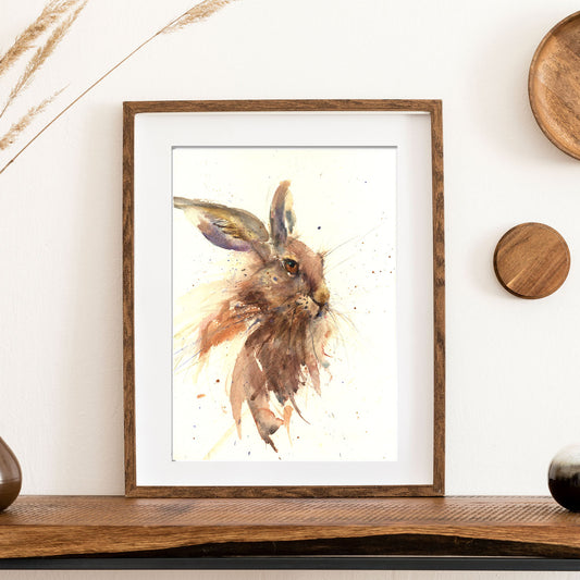Limited edition hare print 'Hillary"
