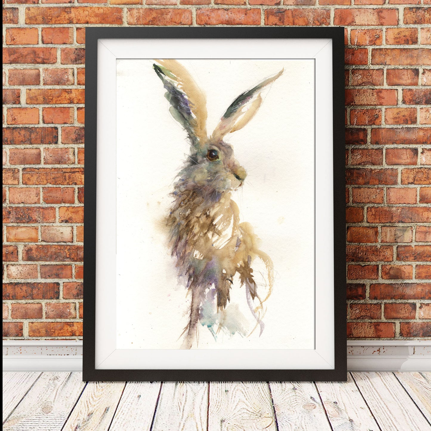 Larry limited edition hare print