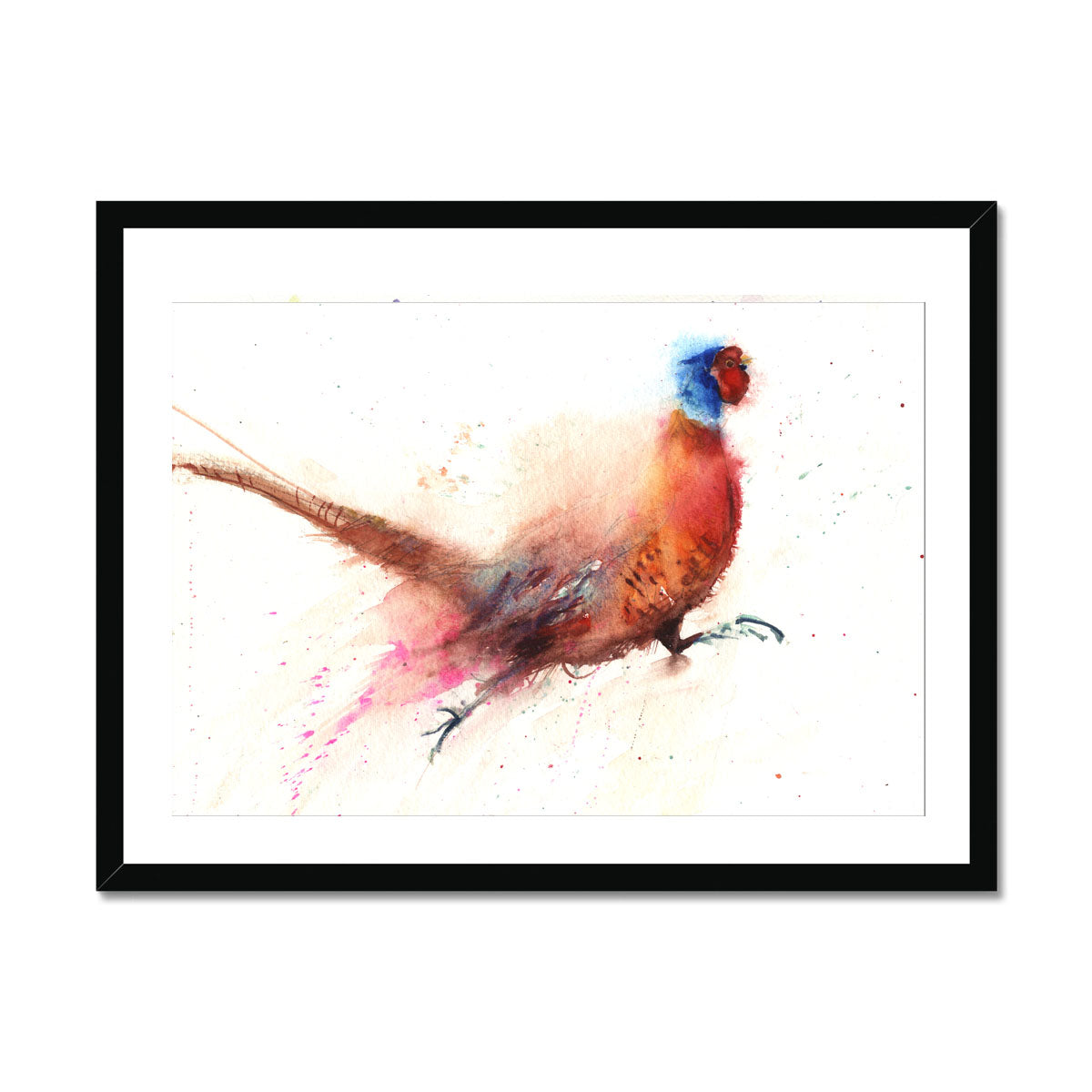 Original watercolour painting 'Running Pheasant'