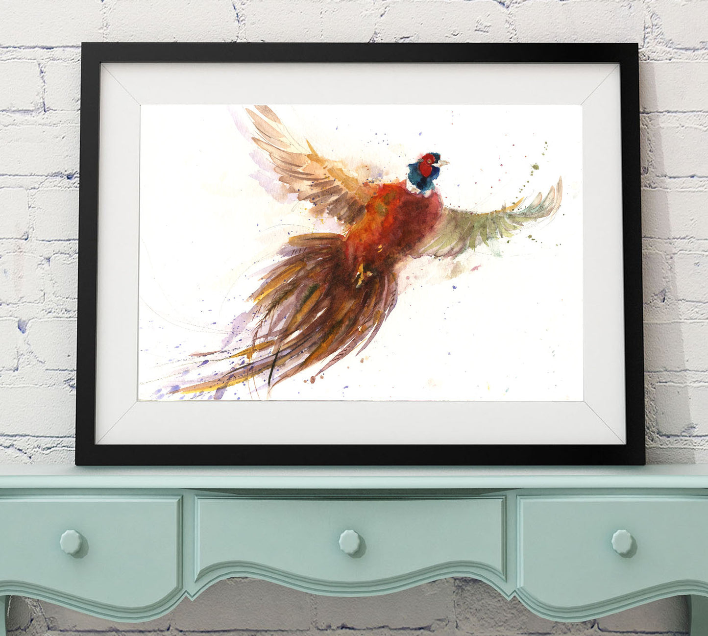 Original watercolour painting pheasant "Paddy"