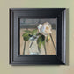 Elin's rose in a glass original still life oil painting