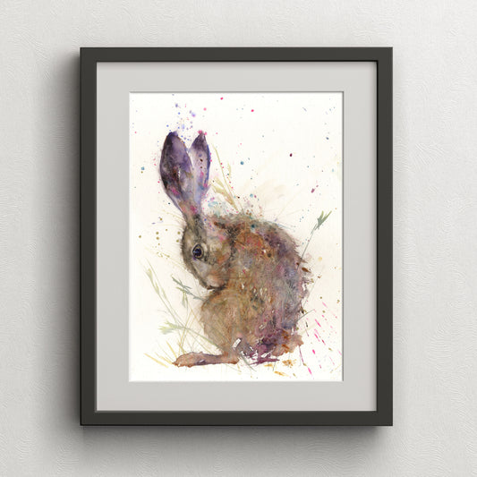 Sally limited edition hare print