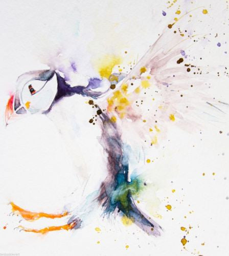 Signed LIMITED EDITION PRINT of original PUFFIN watercolour    - Jen Buckley Art
 - 3