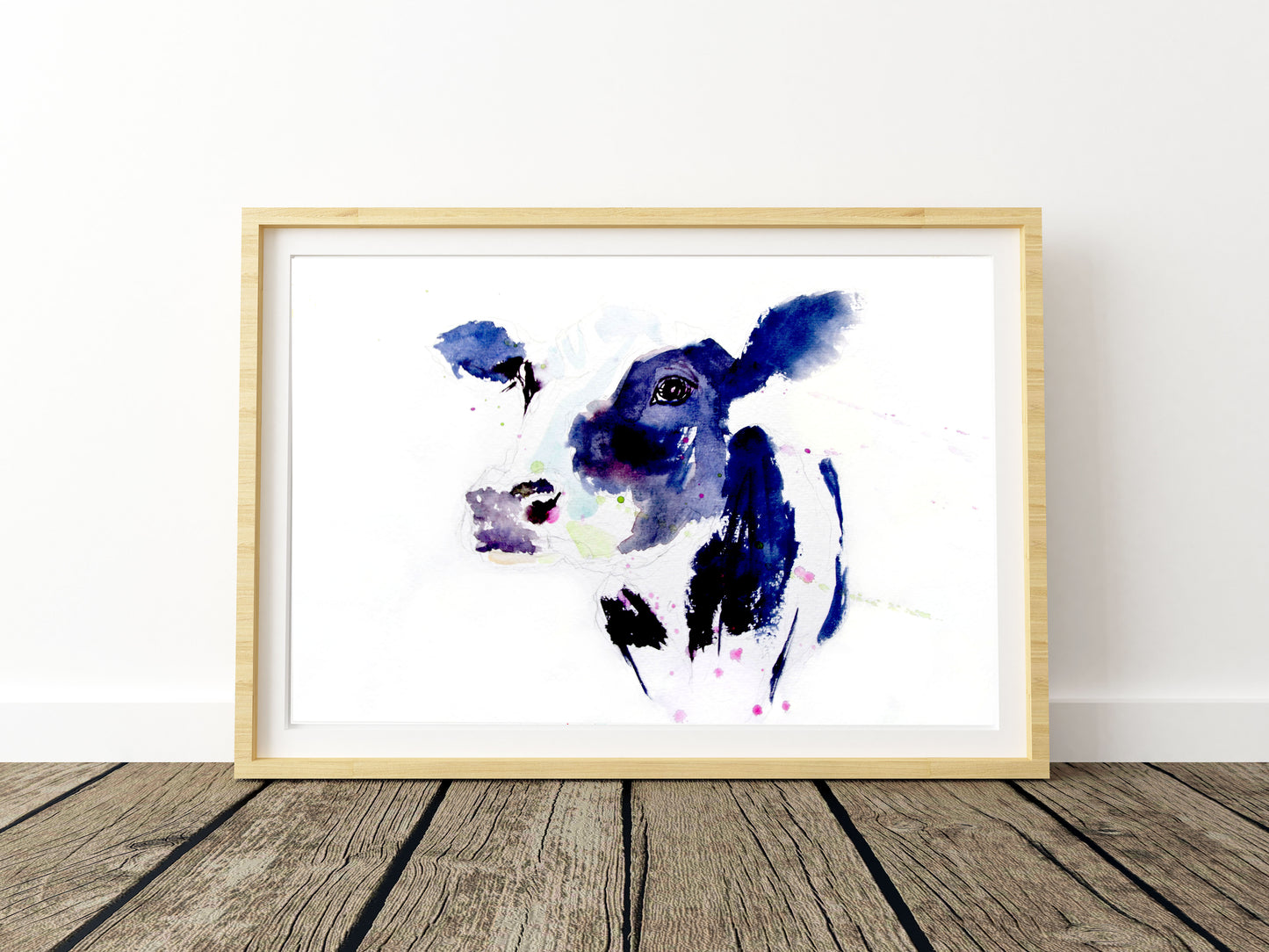 JEN BUCKLEY signed LIMITED EDITON PRINT of my Dairy COW watercolour  - Jen Buckley Art limited edition animal art prints