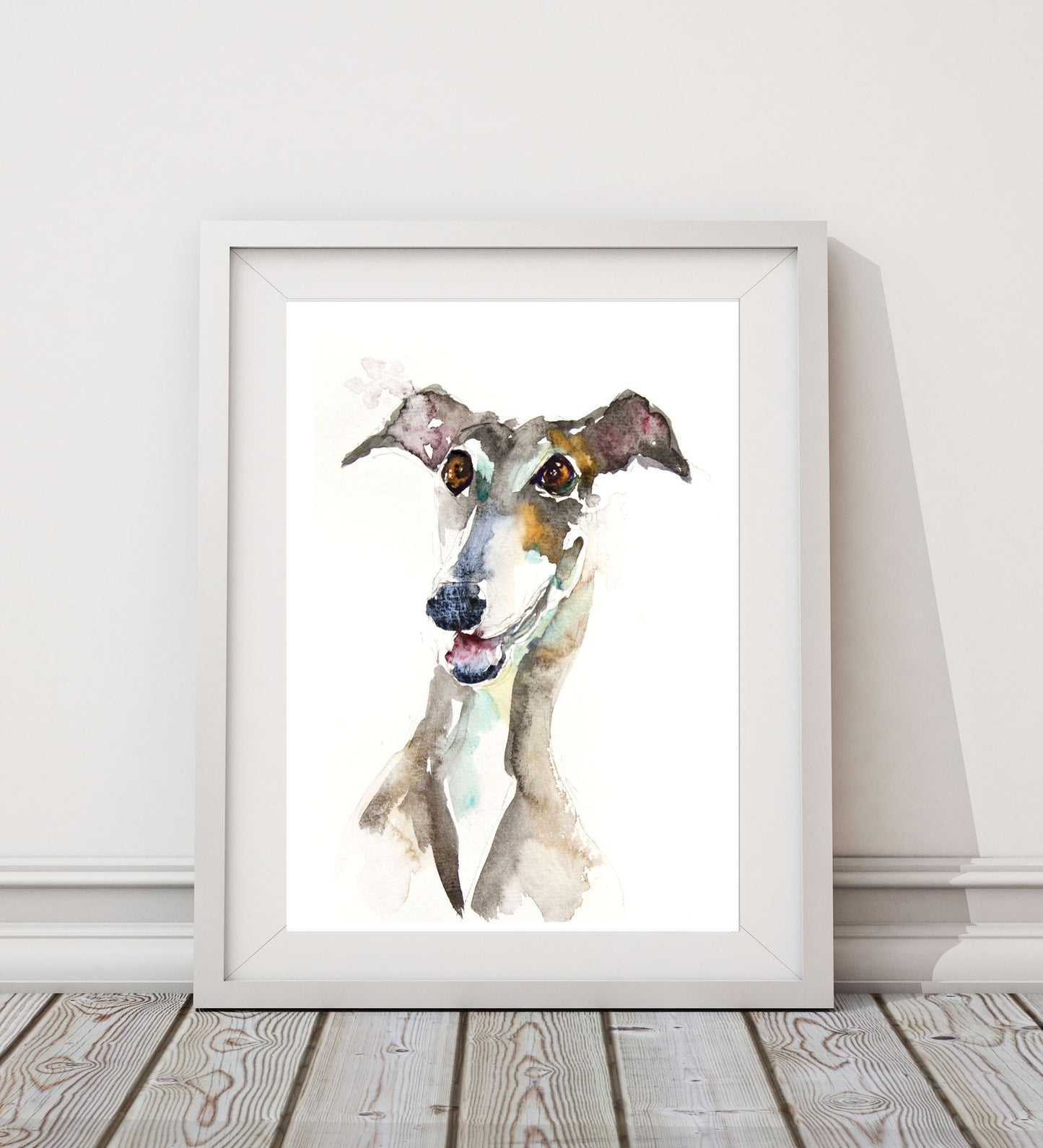 JEN BUCKLEY signed LIMITED EDITON PRINT 'Greyhound' - Jen Buckley Art limited edition animal art prints