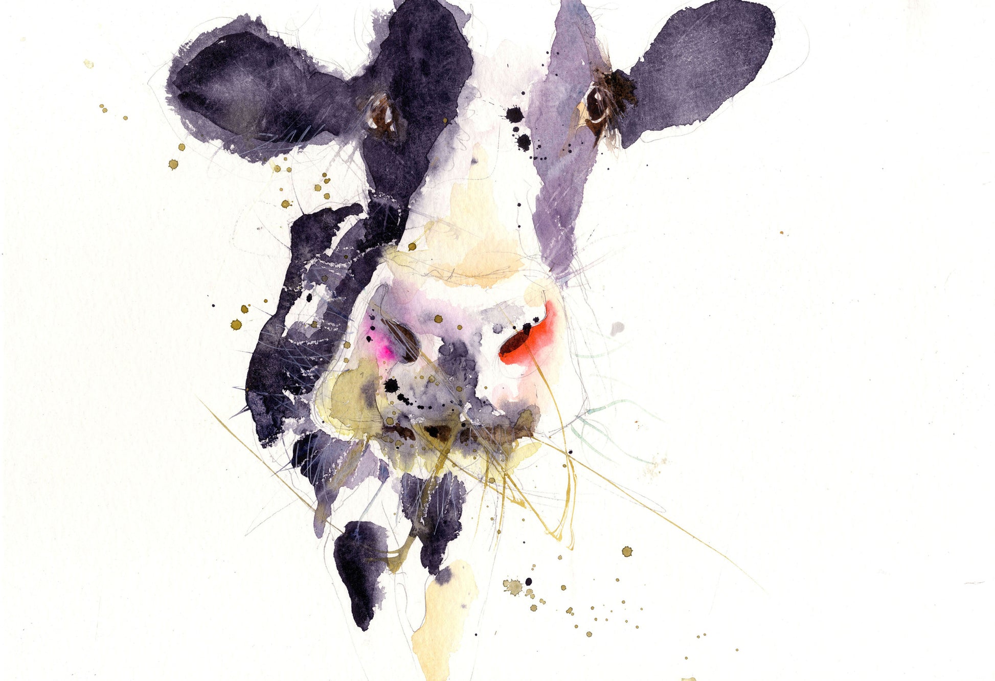 signed LIMITED EDITON PRINT Dairy Cow - Jen Buckley Art
 - 3