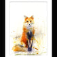 LIMITED EDITON PRINT of my original RED FOX - Jen Buckley Art limited edition animal art prints