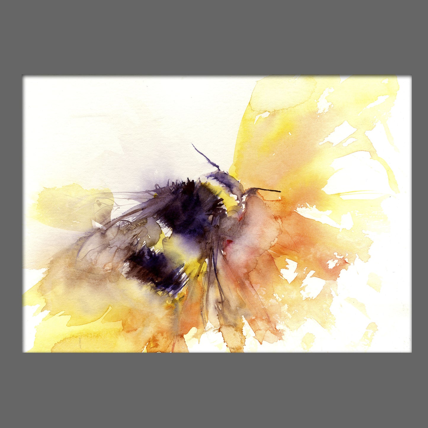 LIMITED EDITON PRINT of my original BUMBLE BEE - Jen Buckley Art limited edition animal art prints