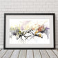 signed LIMITED EDITON PRINT 'Rutting stags'   - Jen Buckley Art limited edition animal art prints