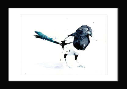 Magpie limited edition print - Jen Buckley Art limited edition animal art prints