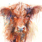 Highland Cow limited edition print - Jen Buckley Art limited edition animal art prints