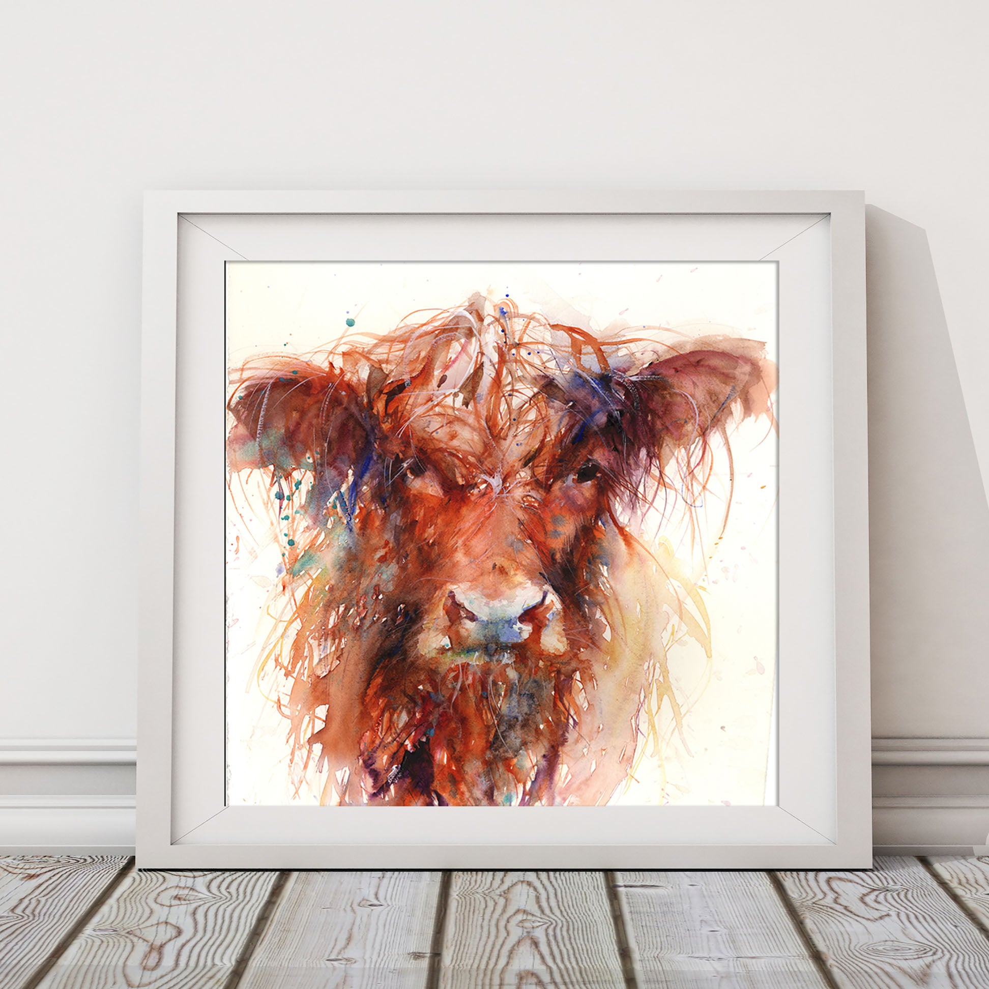 Highland Cow limited edition print - Jen Buckley Art limited edition animal art prints