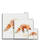 Leaping fox Canvas - Jen Buckley Art limited edition animal art prints