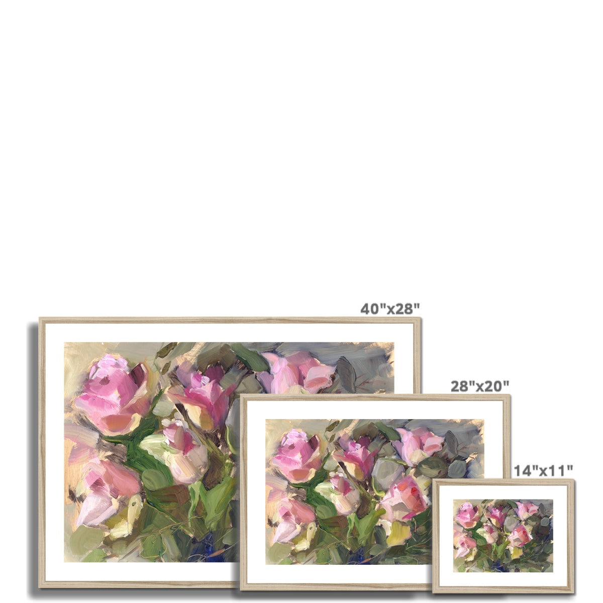 Wild Roses Framed & Mounted Print