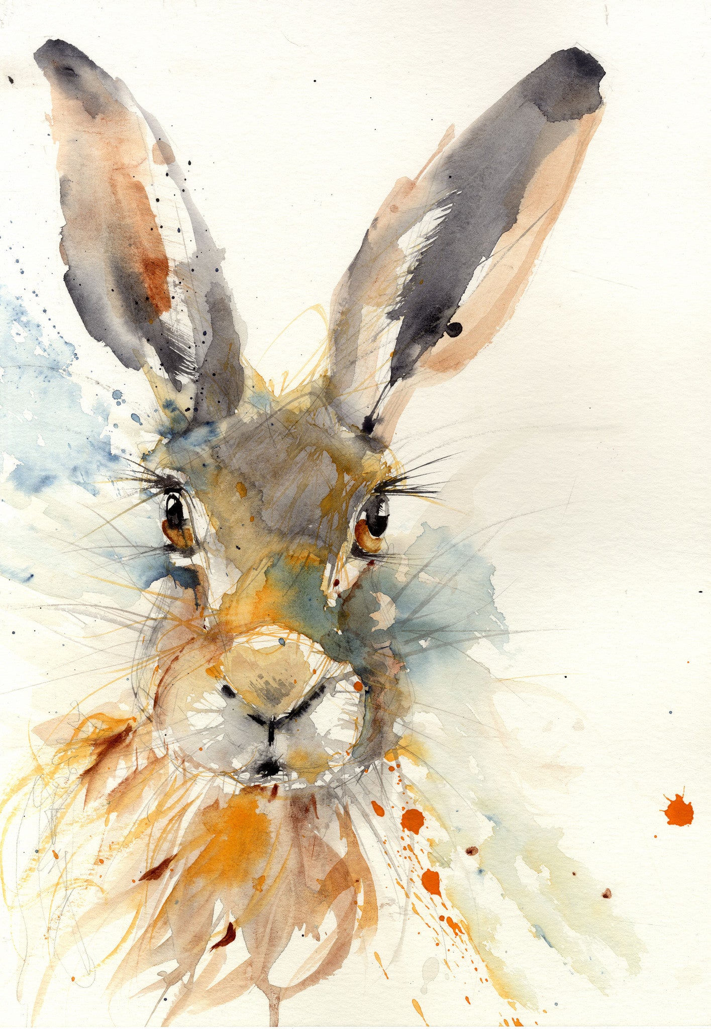 limited edition hare print - Jen Buckley Art limited edition animal art prints