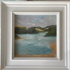 St Mawes across to St Anthony, Cornwall original oil painting -SOLD